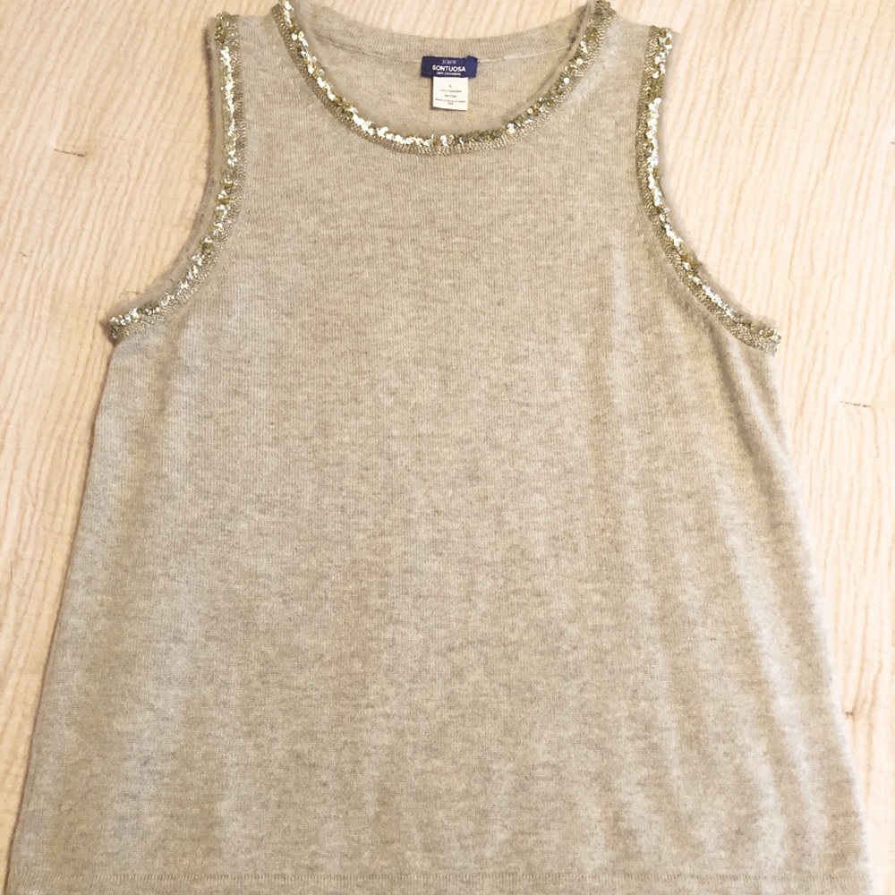 J Crew cashmere shell, very good used condition